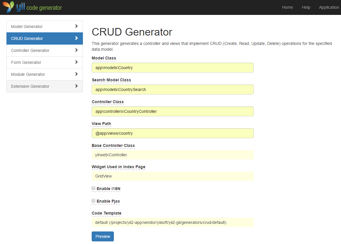 CRUD Generator