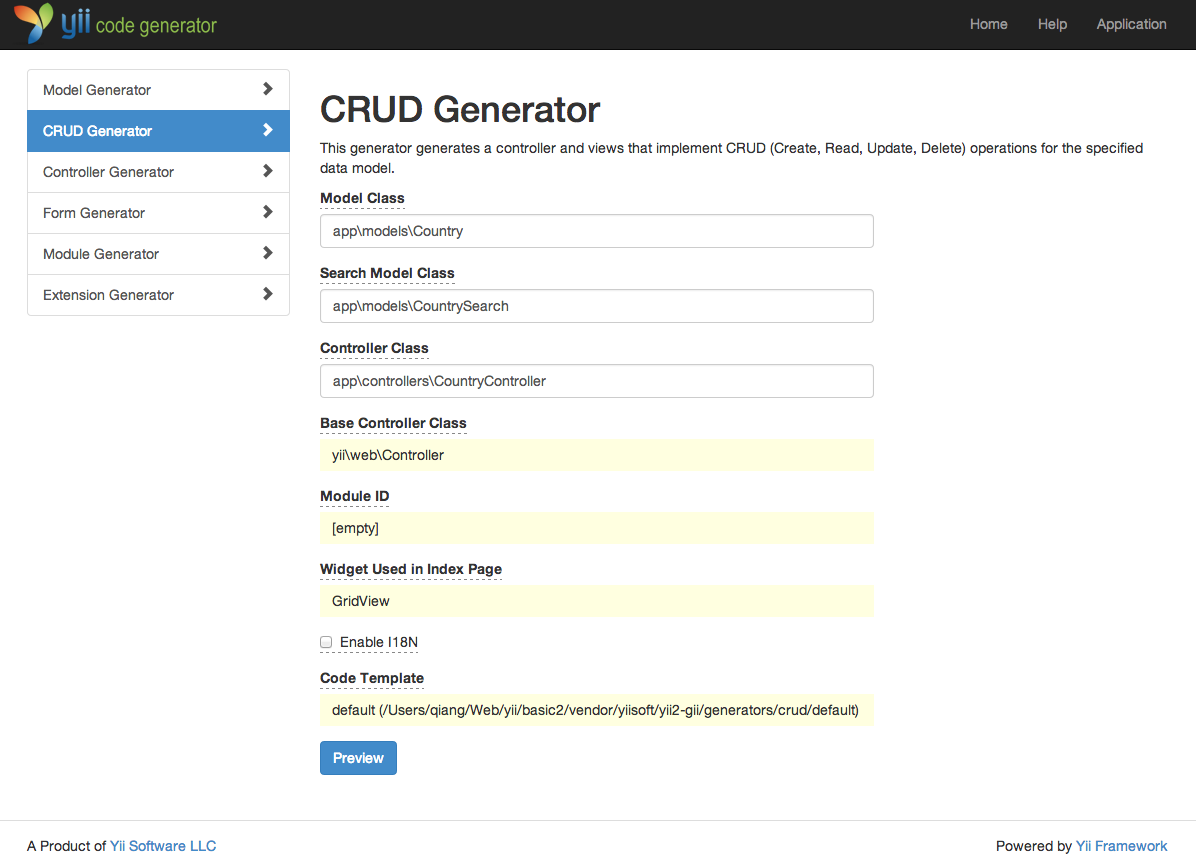 CRUD Generator