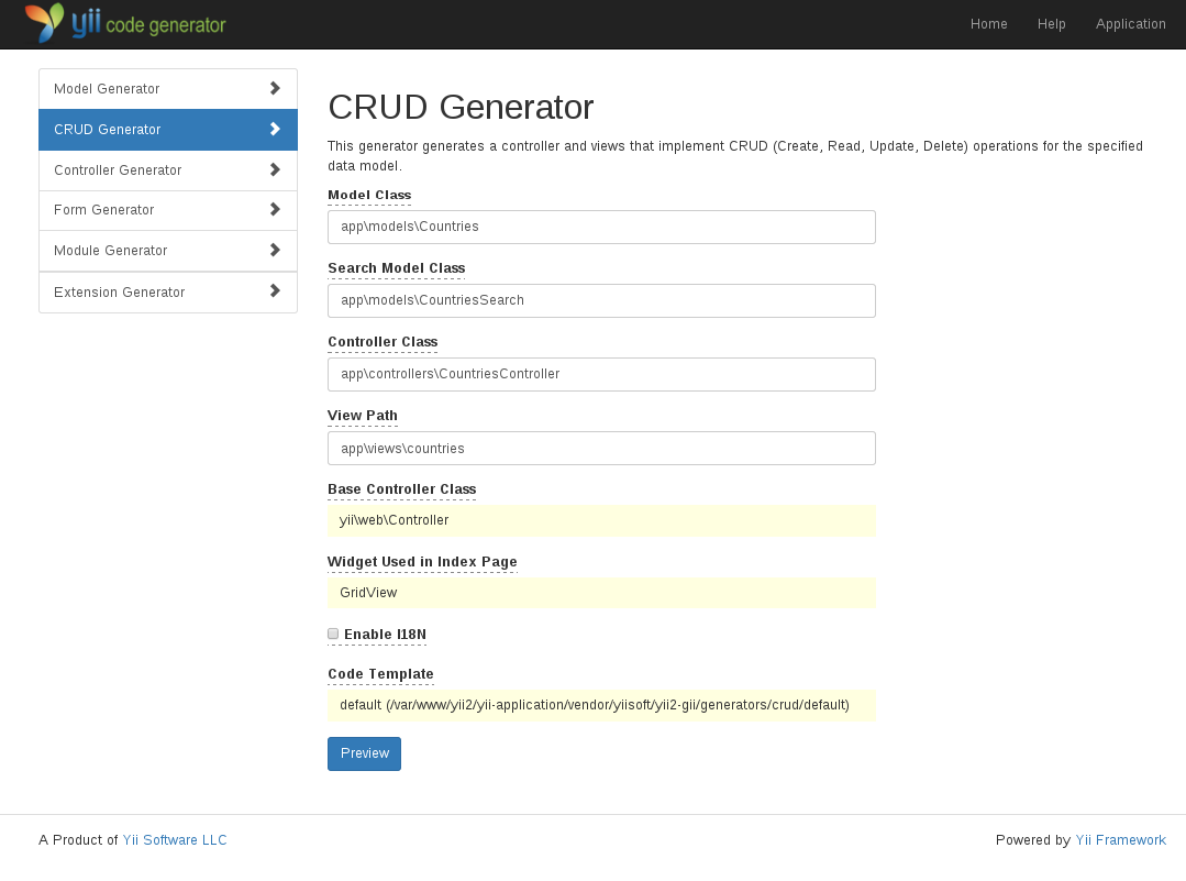 CRUD Generator