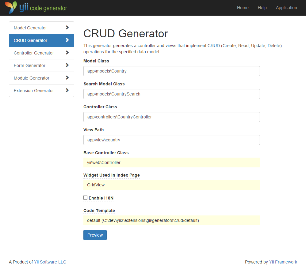 CRUD Generator